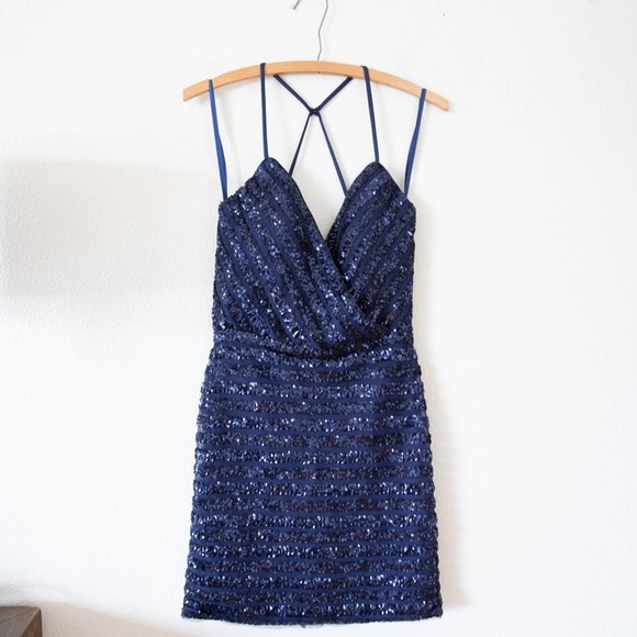 La Femme Sequin Mini Dress - Picture 7 of 7